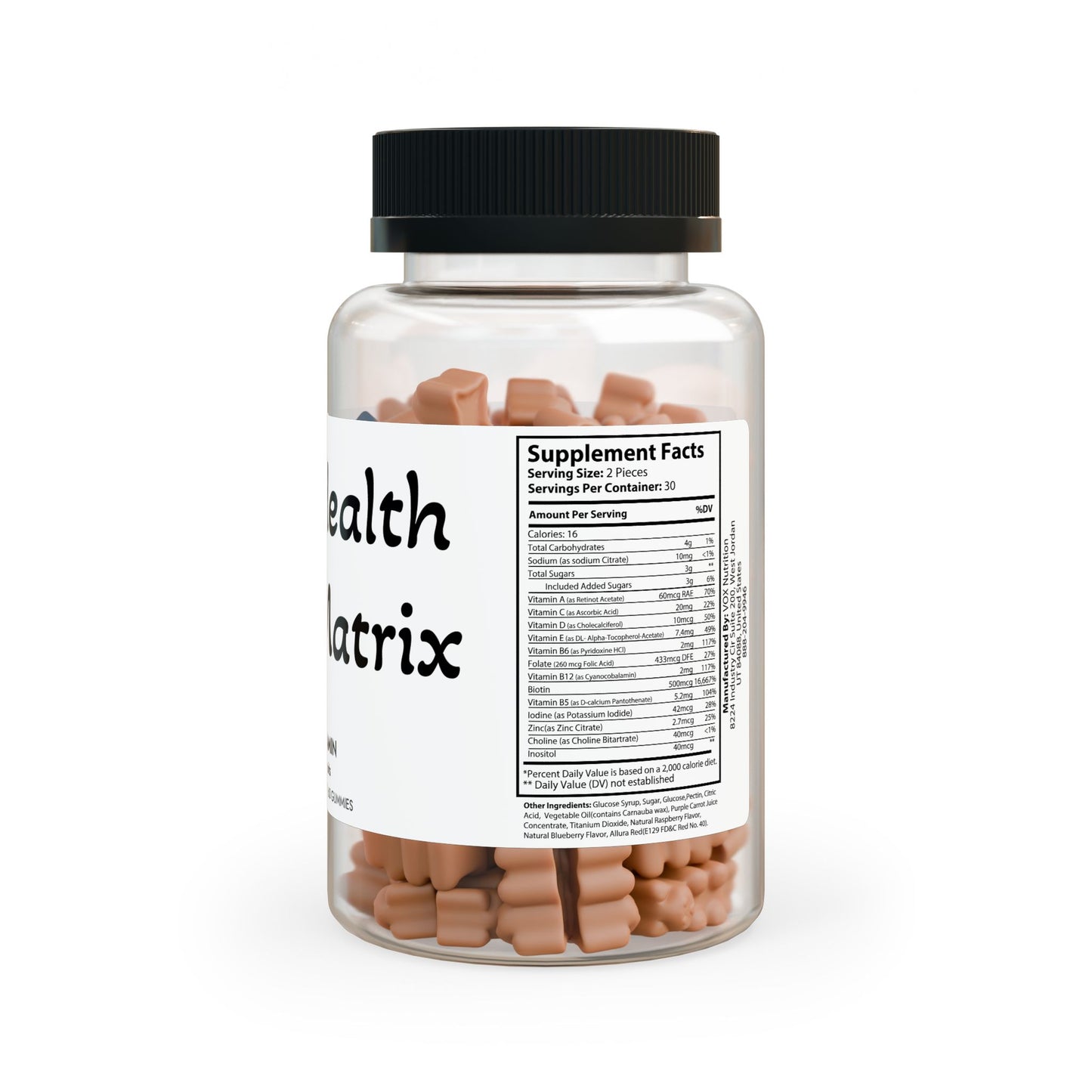 Matrix Health Hair Vitamin Gummies (60 Gummies)