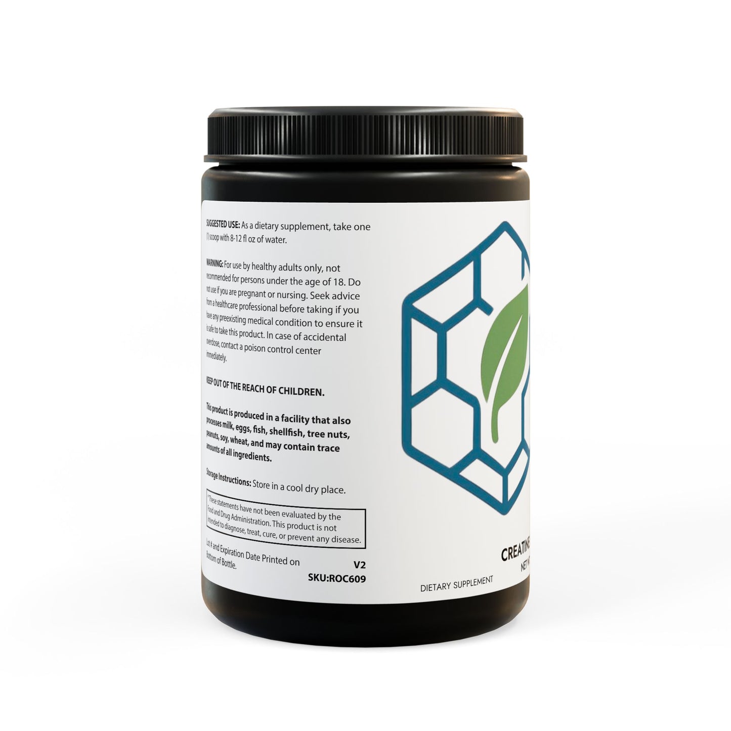 Matrix Health Creatine Monohydrate Supplement (300g, 10.58oz)