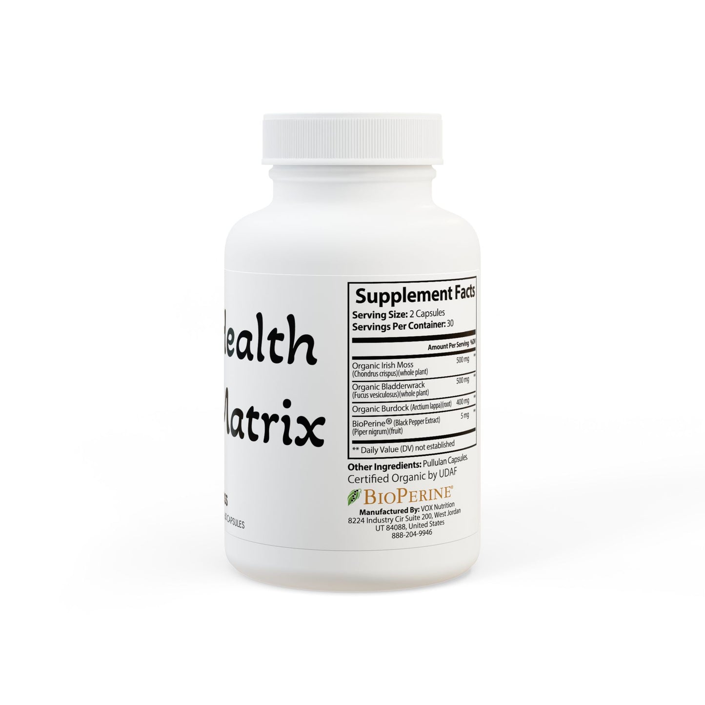 Matrix Health Sea Moss Supplement (60 Capsules)