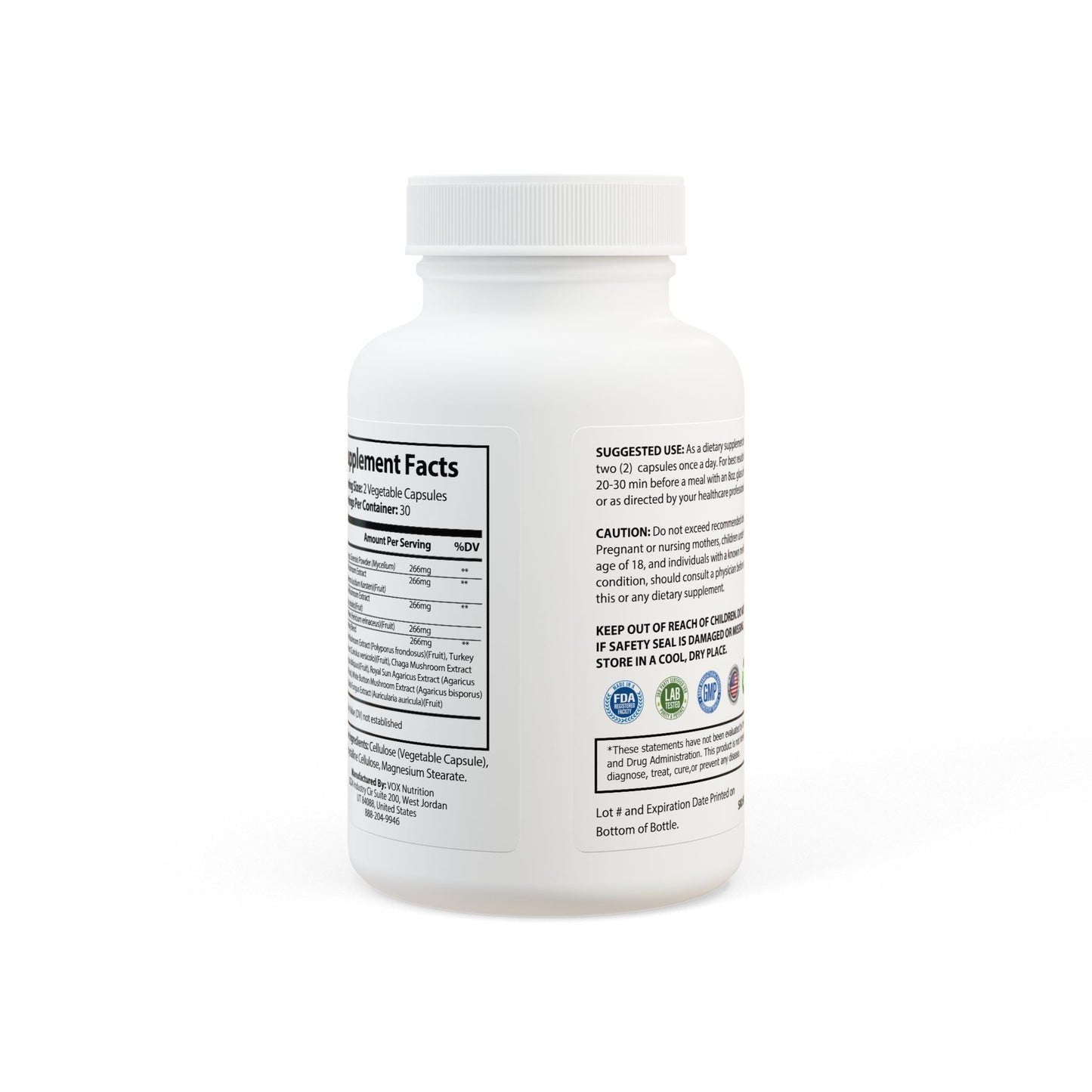 Matrix Health Mushroom Blend Supplement (60 Capsules)