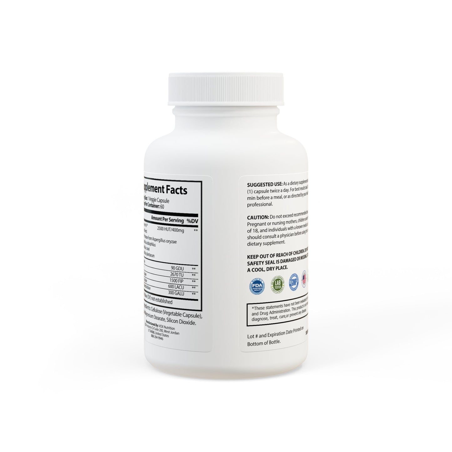 Matrix Health Digestive Enzyme Blend Supplement (60 Capsules)