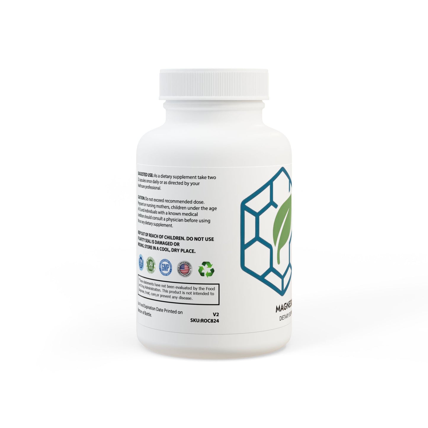Matrix Health Magnesium Glycinate Supplement (60 Capsules)