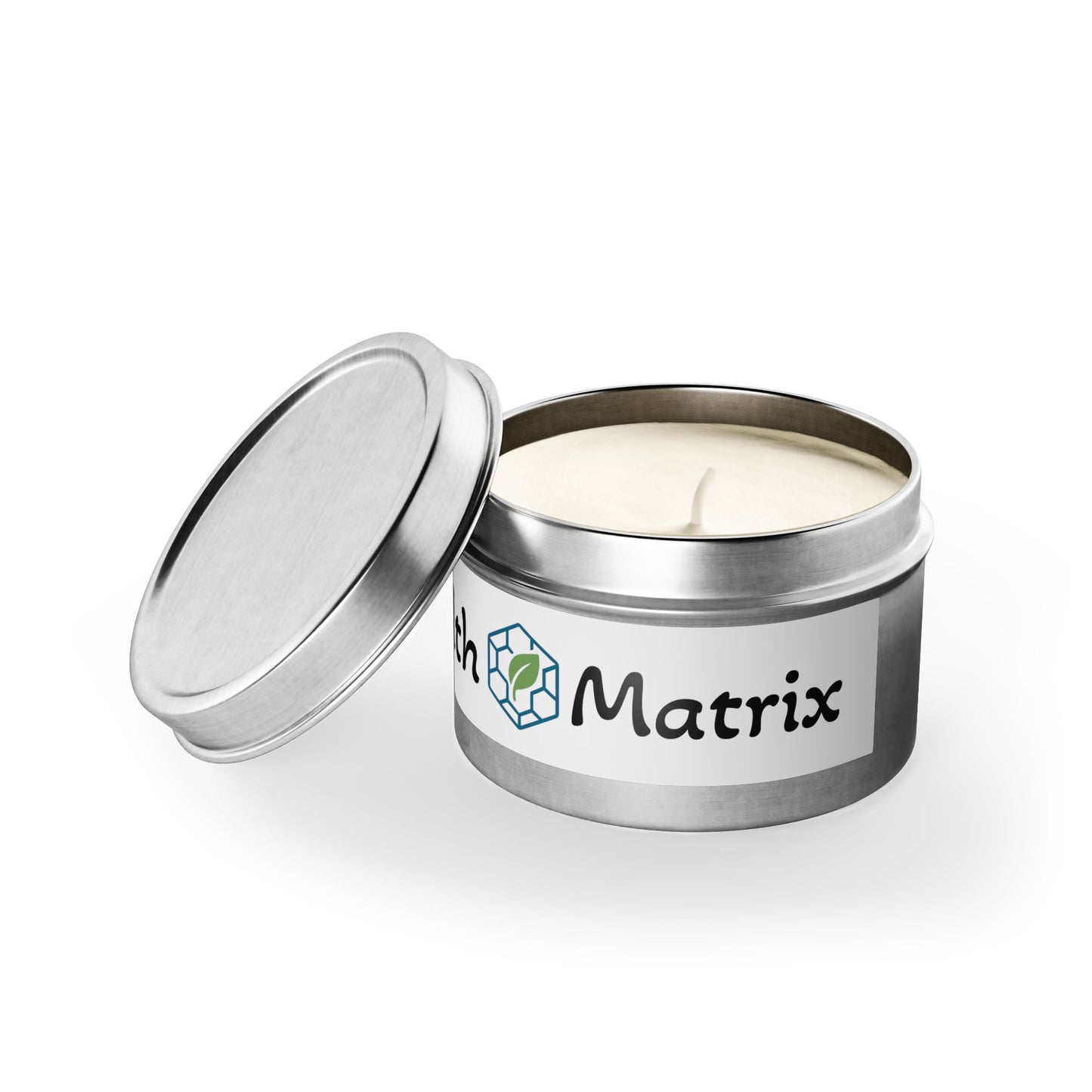 Eco-Friendly Tin Candles - Minimalist Black & White Design