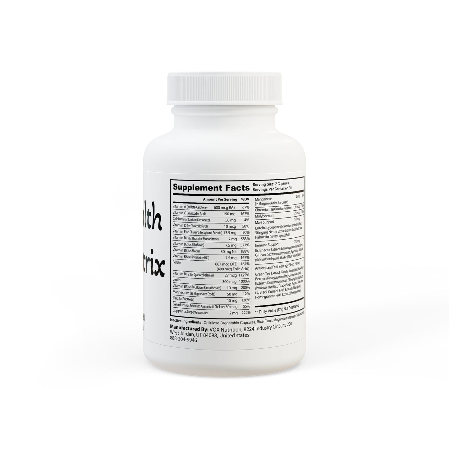 Matrix Health Multivitamin for Men Supplement (60 Capsules)