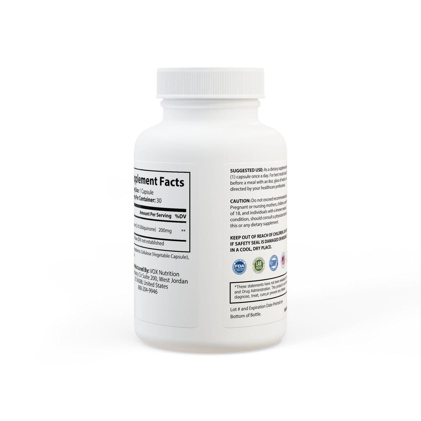 Matrix Health CoQ10 (Ubiquinone) Supplement (30 Capsules)