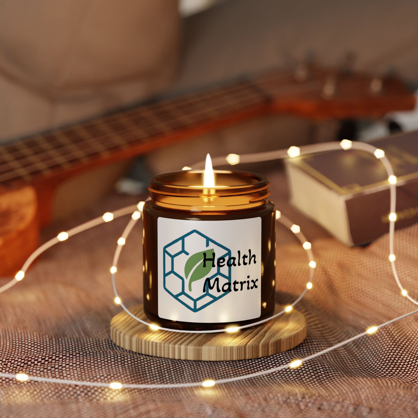 Matrix Health Soy Candle (Multi-Size, Amber Jar)