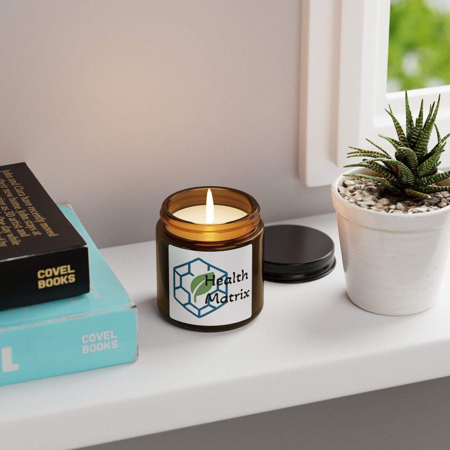 Matrix Health Soy Candle (Multi-Size, Amber Jar)