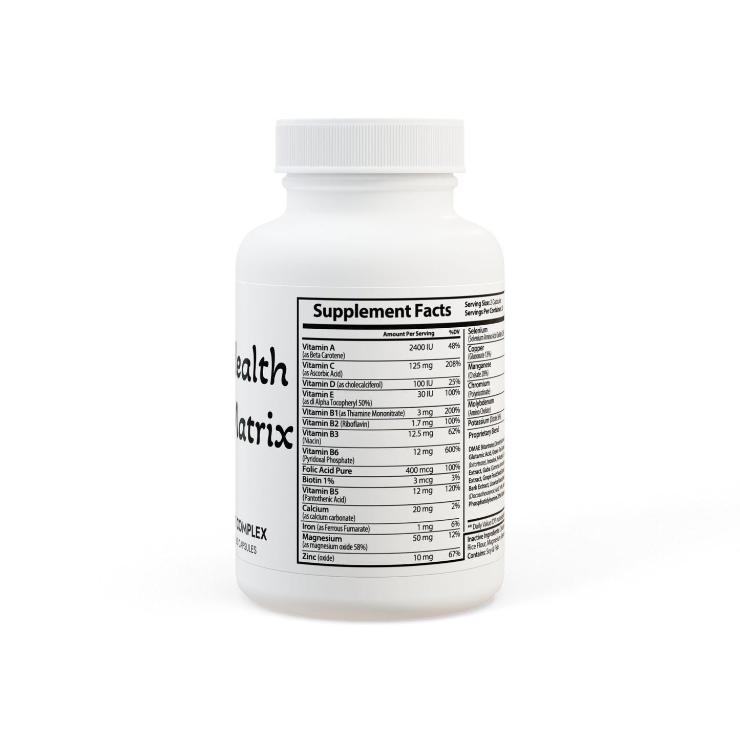 Matrix Health Brain Support Complex Supplement (60 Capsules)
